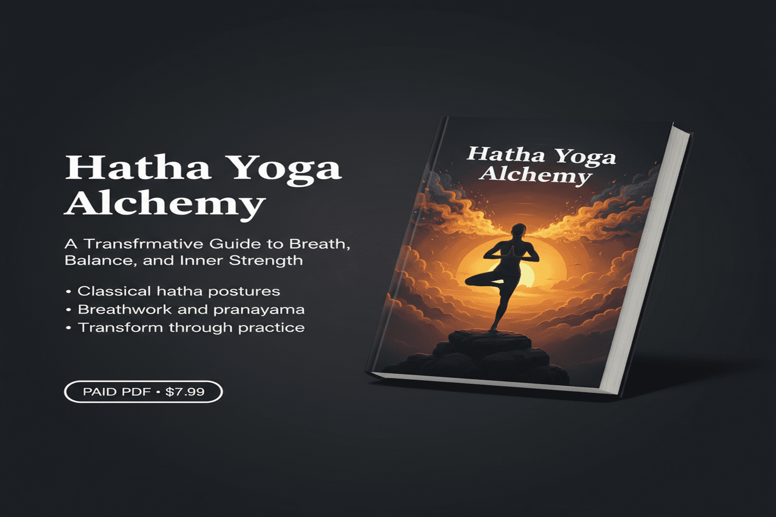 Hatha Yoga Alchemy: A Transformative Guide to Breath, Balance, and Inner Strength cover
