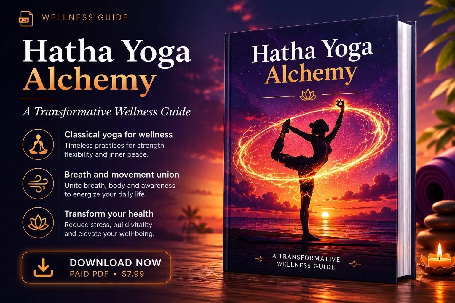 Hatha Yoga Alchemy: A Transformative Wellness Guide cover