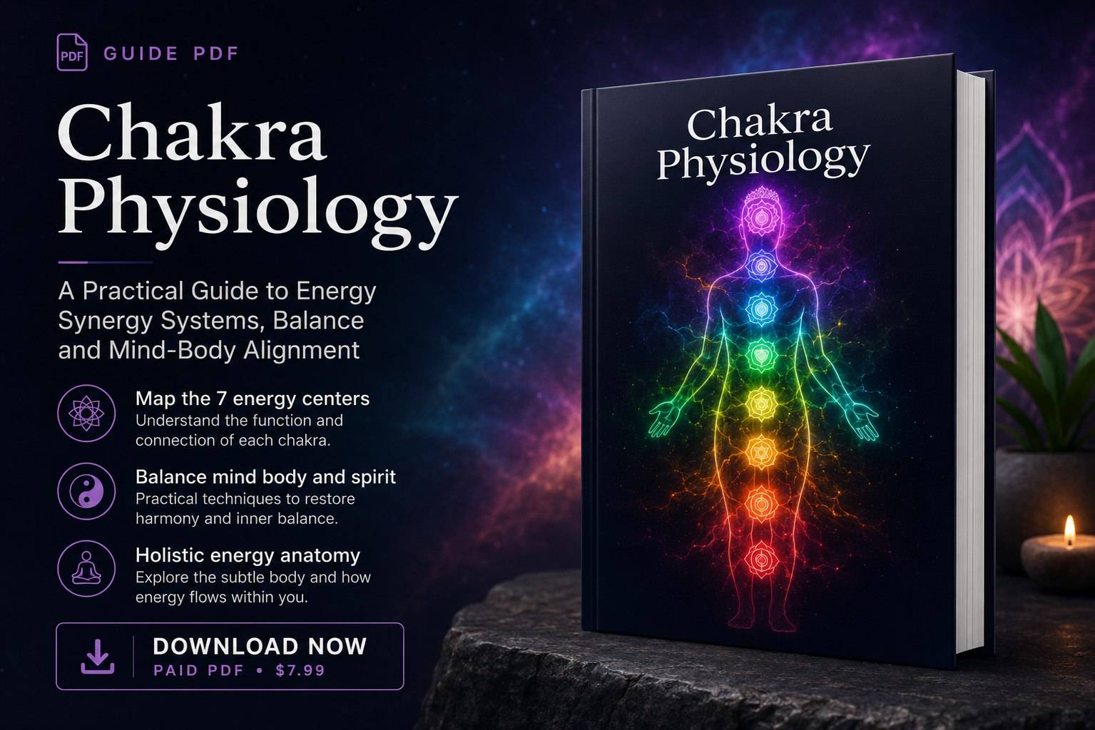 Chakra Physiology: A Practical Guide to Energy Systems, Balance, and Mind-Body Alignment cover