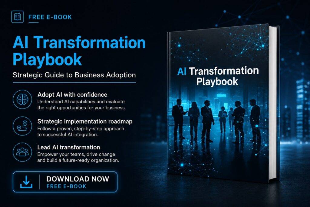 AI Transformation Playbook free ebook cover