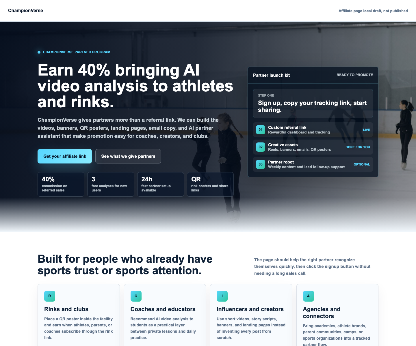 ChampionVerse affiliate make money program visual
