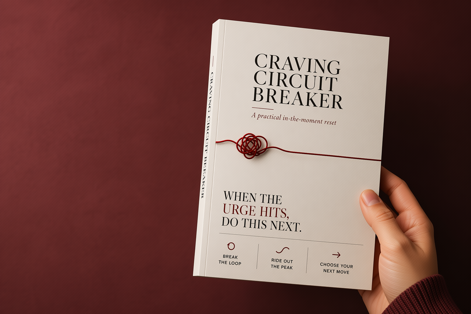 The Craving Circuit Breaker Extended edition, complete fifteen-page visual workbook for $7.99