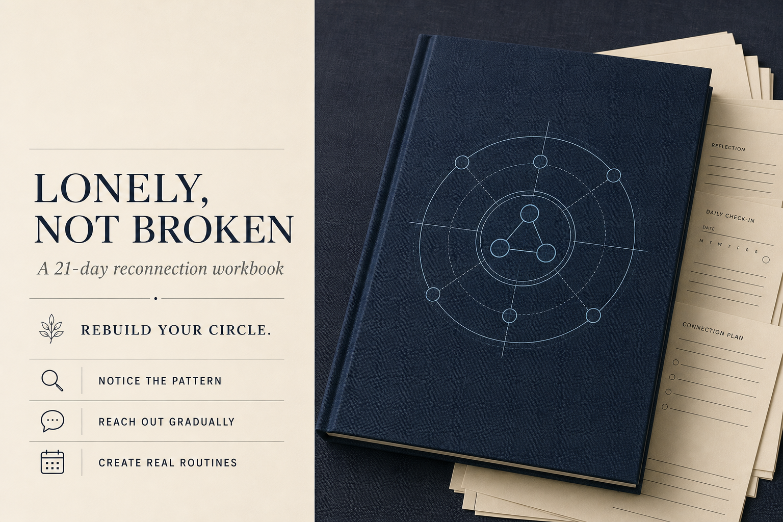Lonely, Not Broken Extended edition, complete fifteen-page visual workbook for $7.99