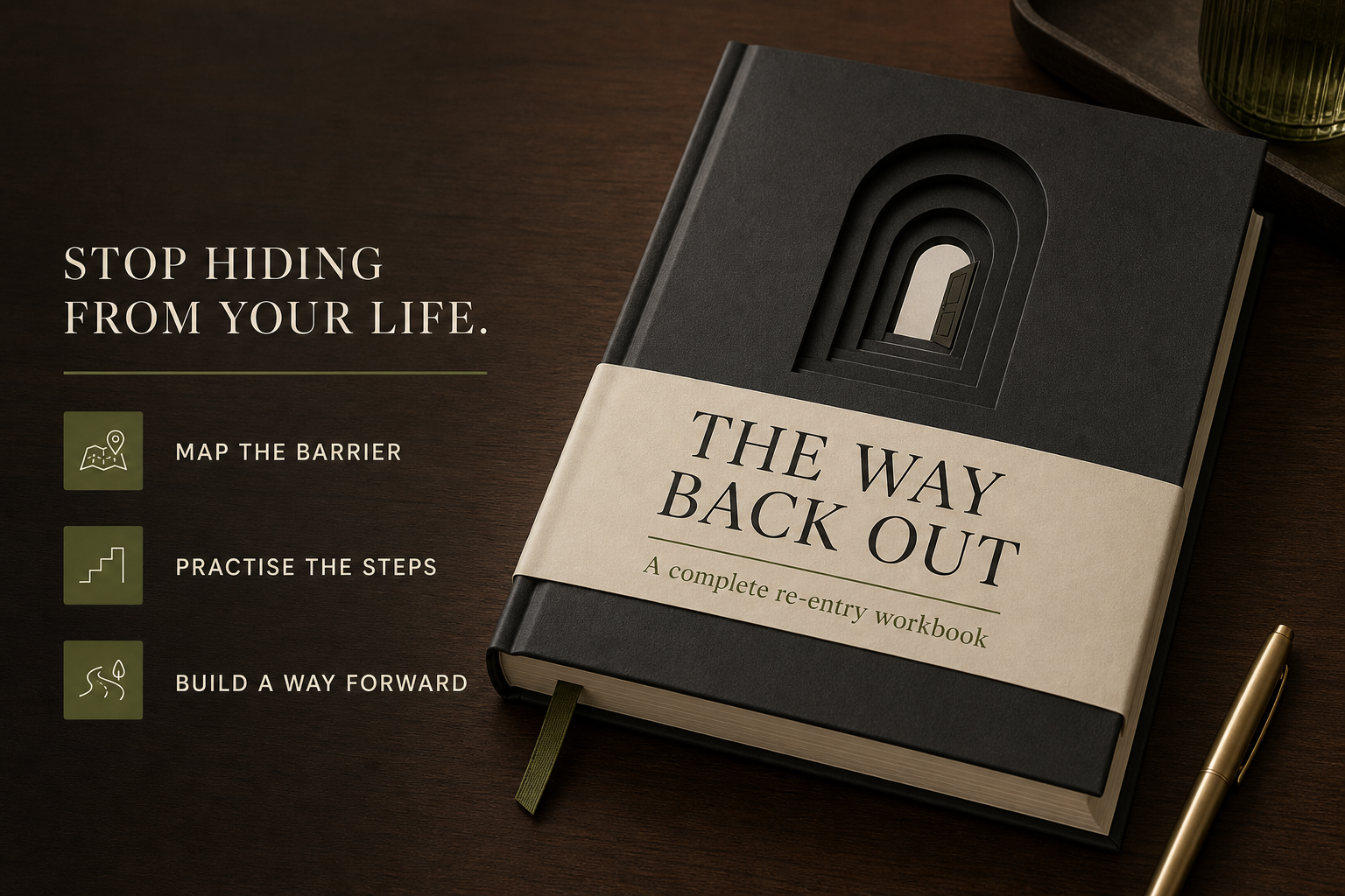 The Way Back Out Extended edition, complete fifteen-page visual workbook for $7.99