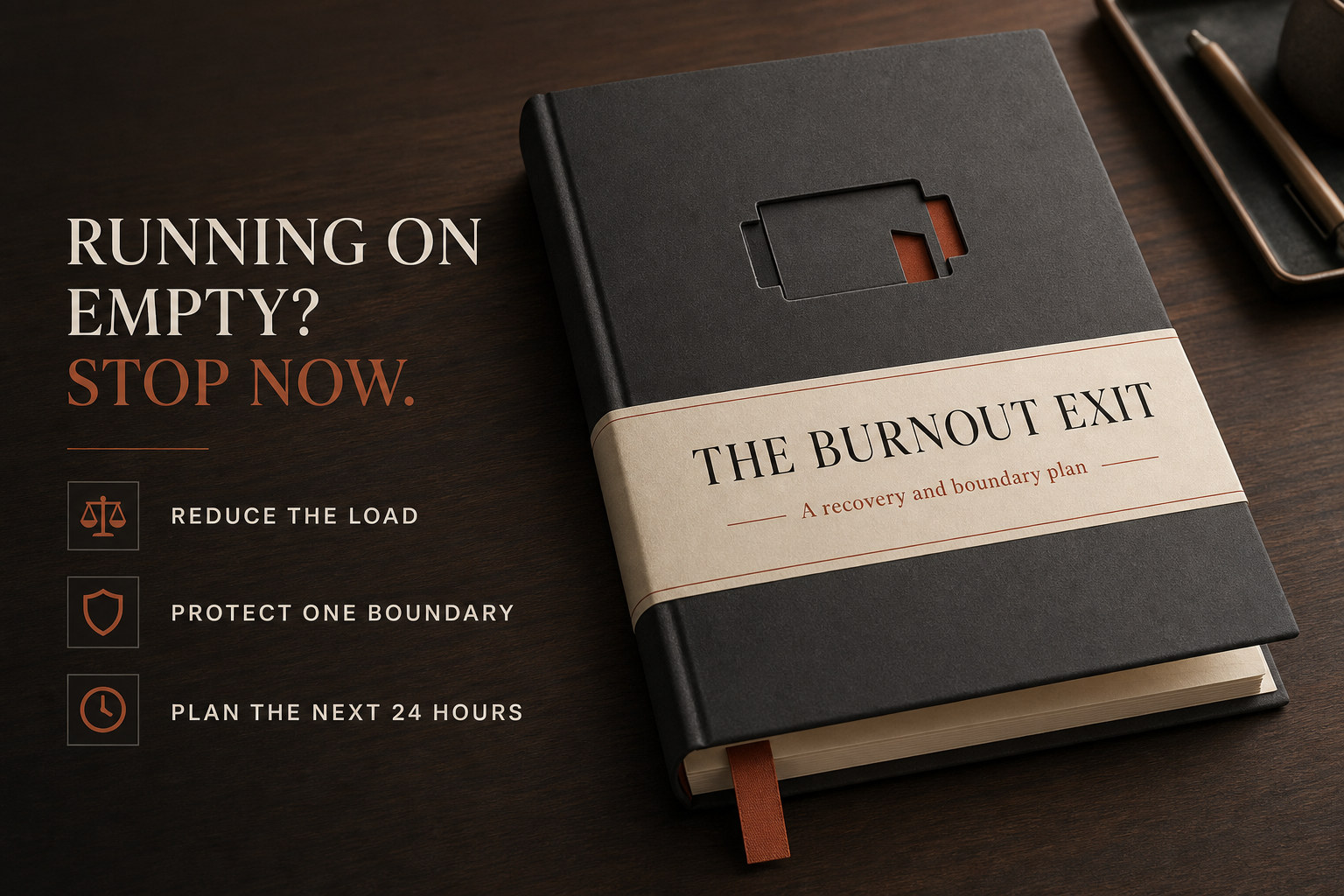 The Burnout Exit Core edition, free four-page field guide